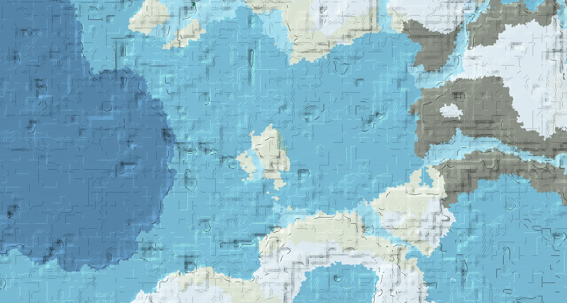 Seed map — Buried Treasure Northeast of a Snowy Plains Start