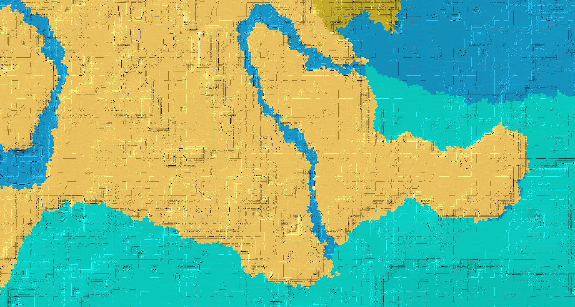 Seed map — Desert Start with Village with Ruined Portal