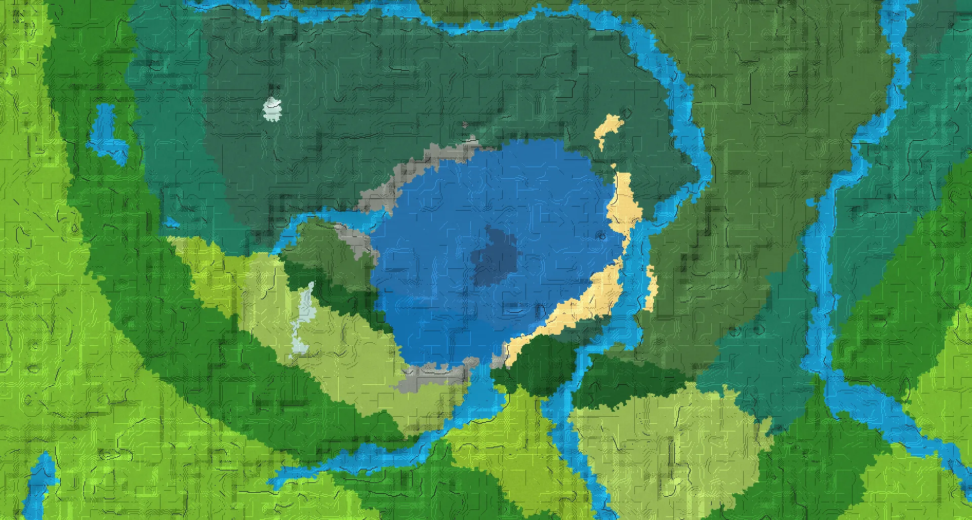 Seed map — Lake ocean monument
