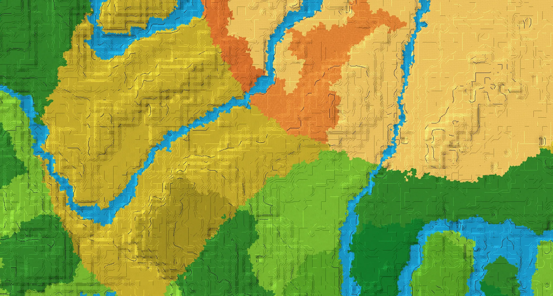 Seed map — Mineshaft North of a Plains Start with Trial Chambers