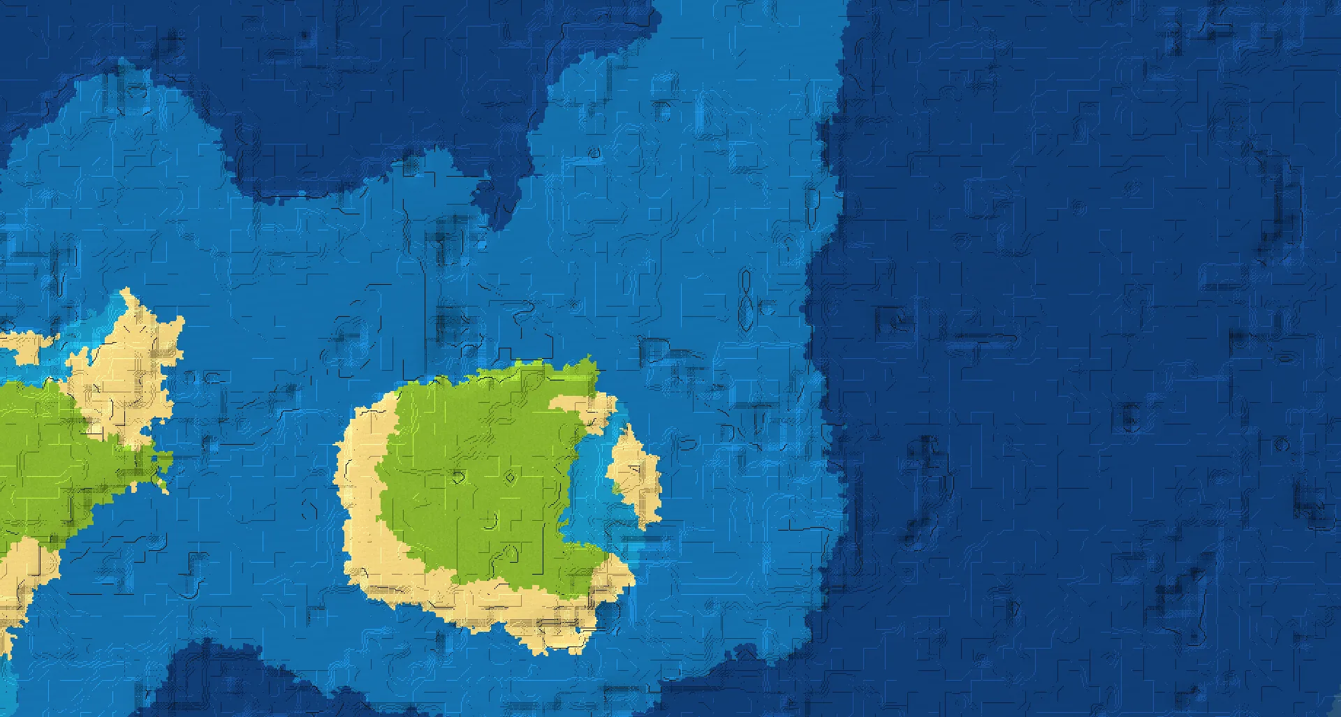 Seed map — Ocean-focused Start in Birch Forest with Ruined Portal
