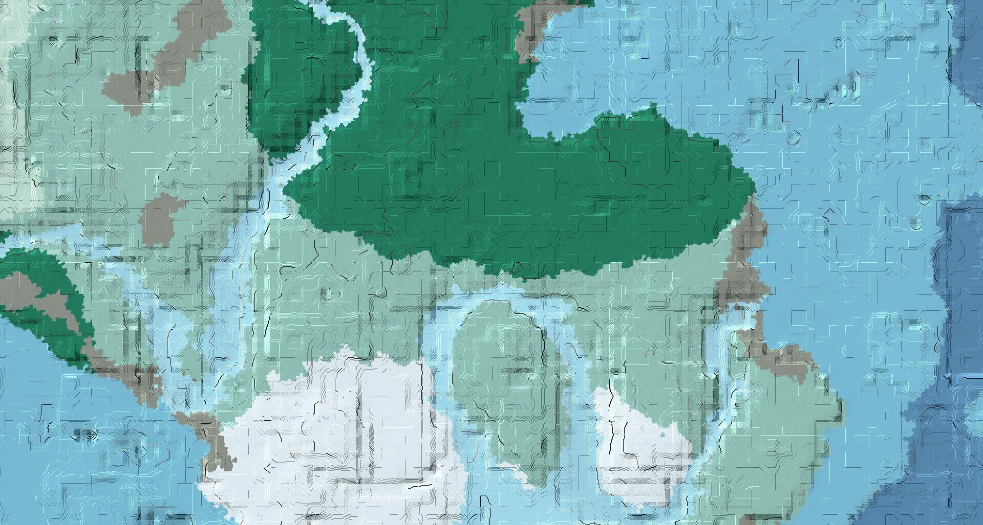 Seed map — Trail Ruins West of a Taiga Start
