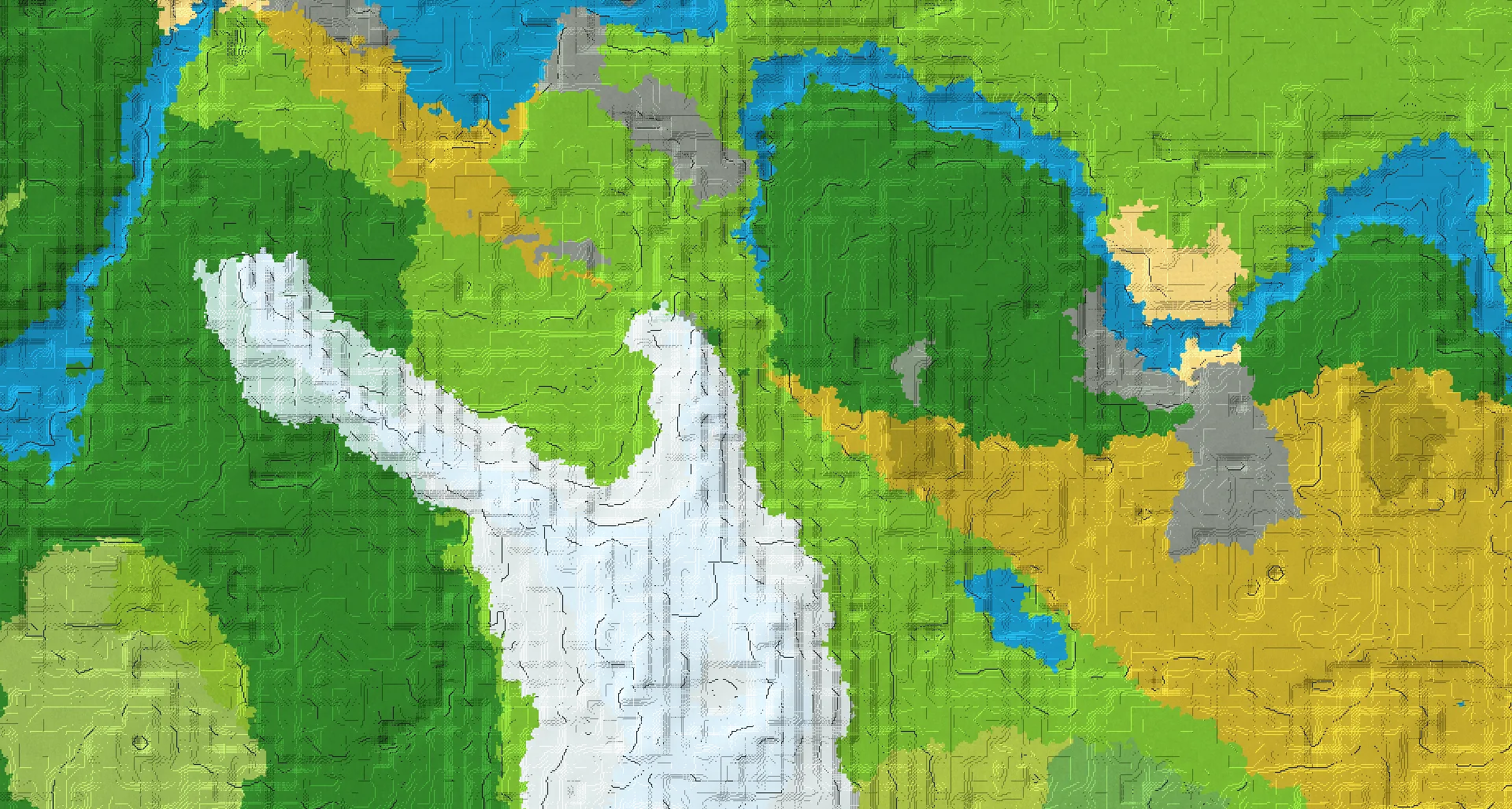 Seed map — Village East of the Snowy Slopes Start with Igloo