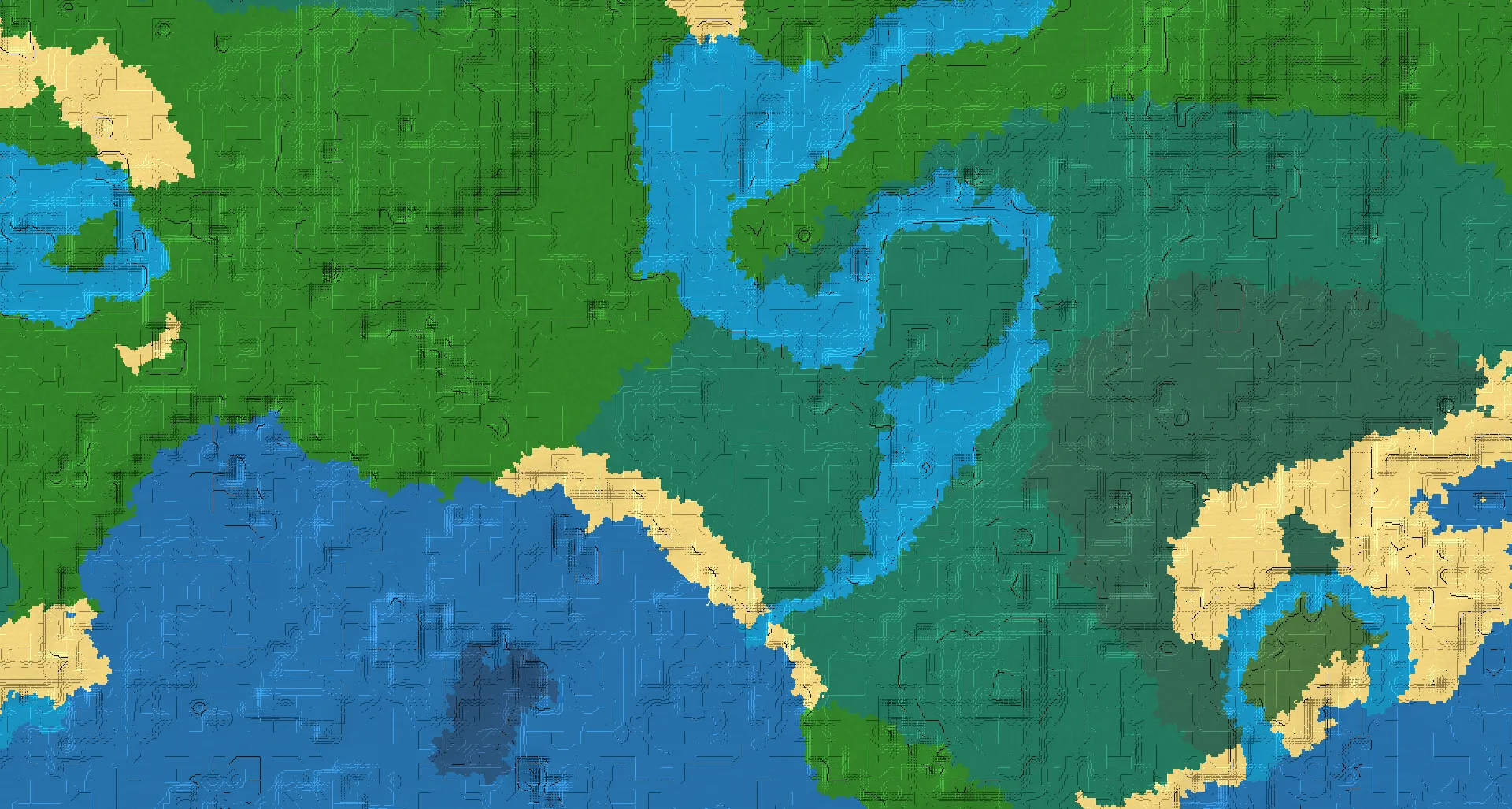 Seed map — Taiga Start with Village with Ruined Portal
