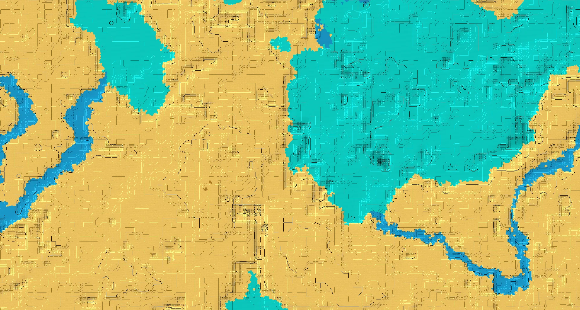 Seed map — Warm Ocean East of a Desert Start at 108, -20