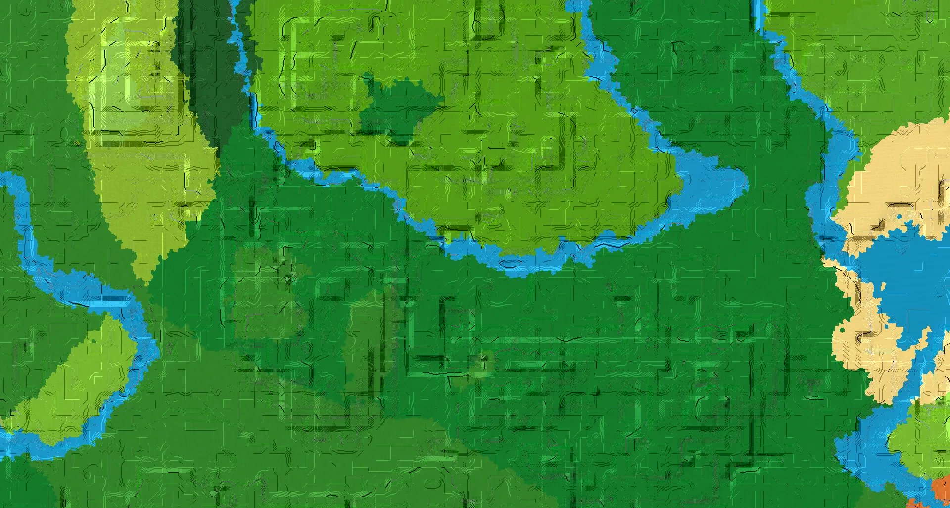 Seed map — Cave Exploration below a Bamboo Jungle Start with Ruined Portal