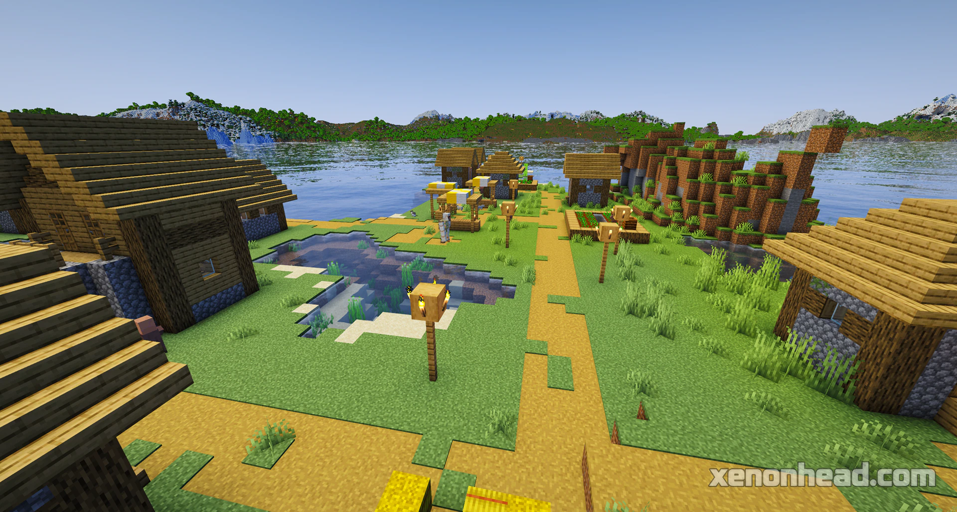 Isolated floating village island