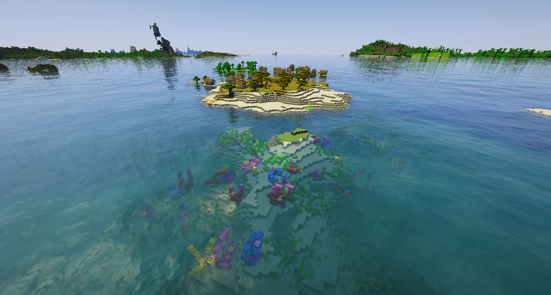 Double village survival island