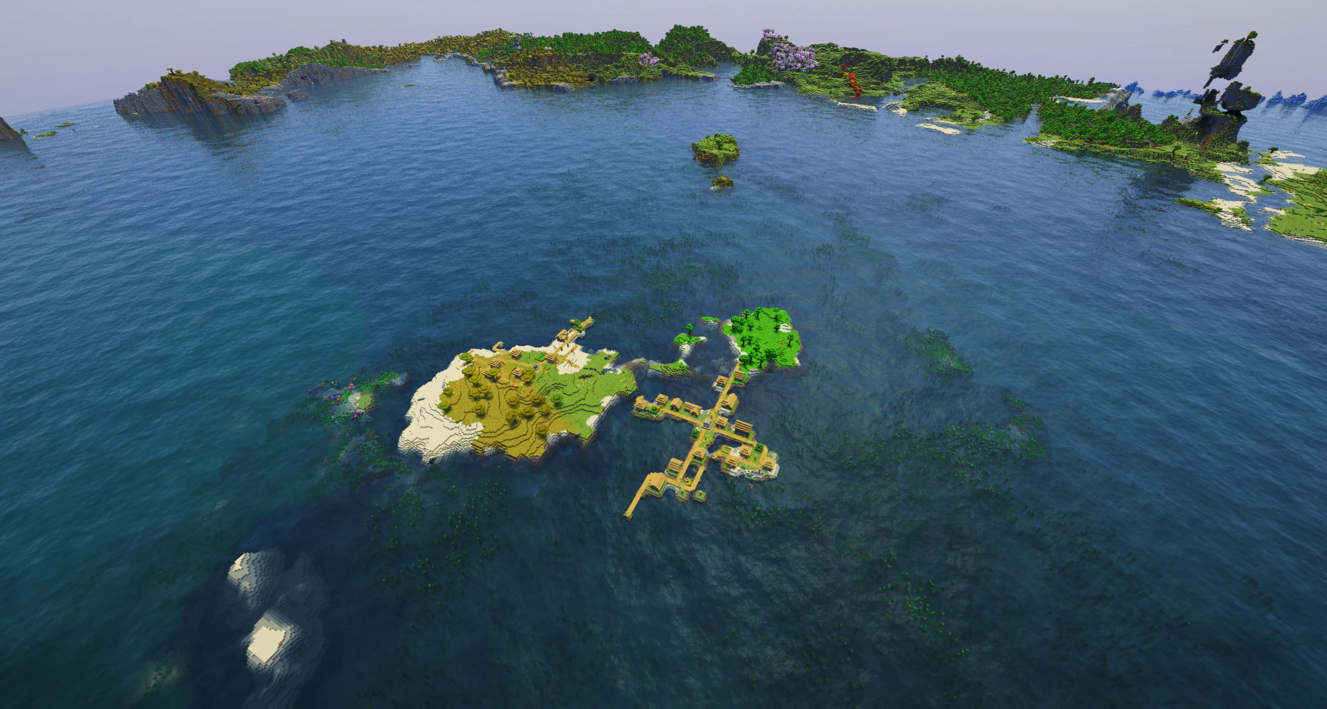 Double village survival island