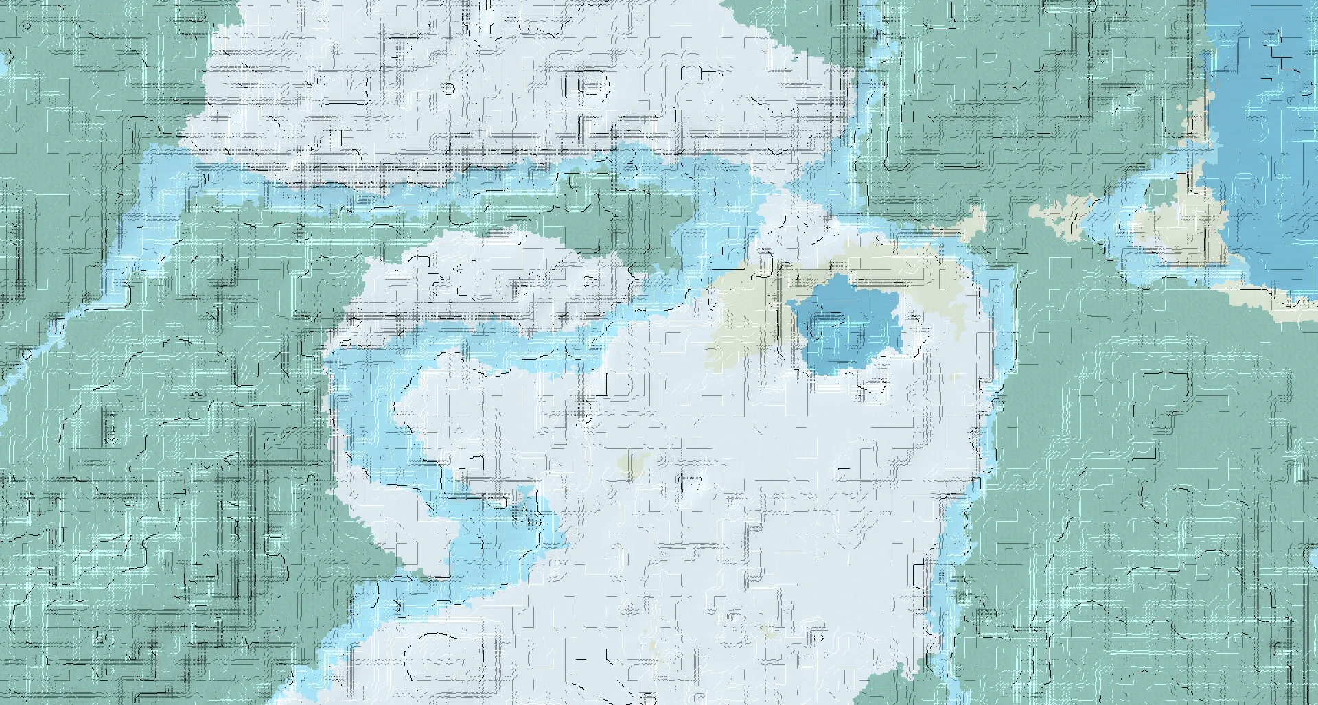 Seed map — Igloo Northeast of a Snowy Plains Start with Trial Chambers