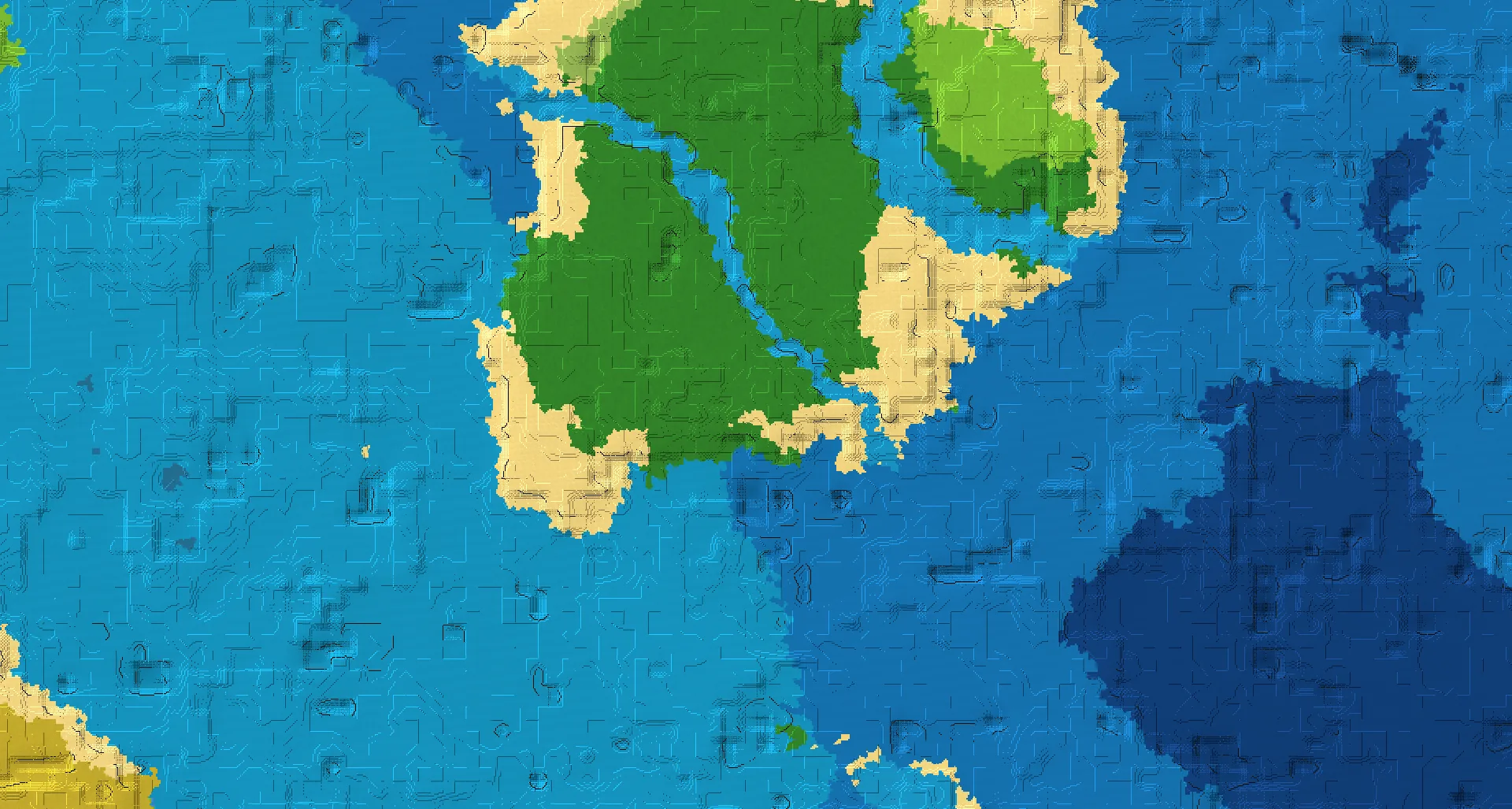 Seed map — Beach At the same X/Z position as a Forest Start with Trial Chambers