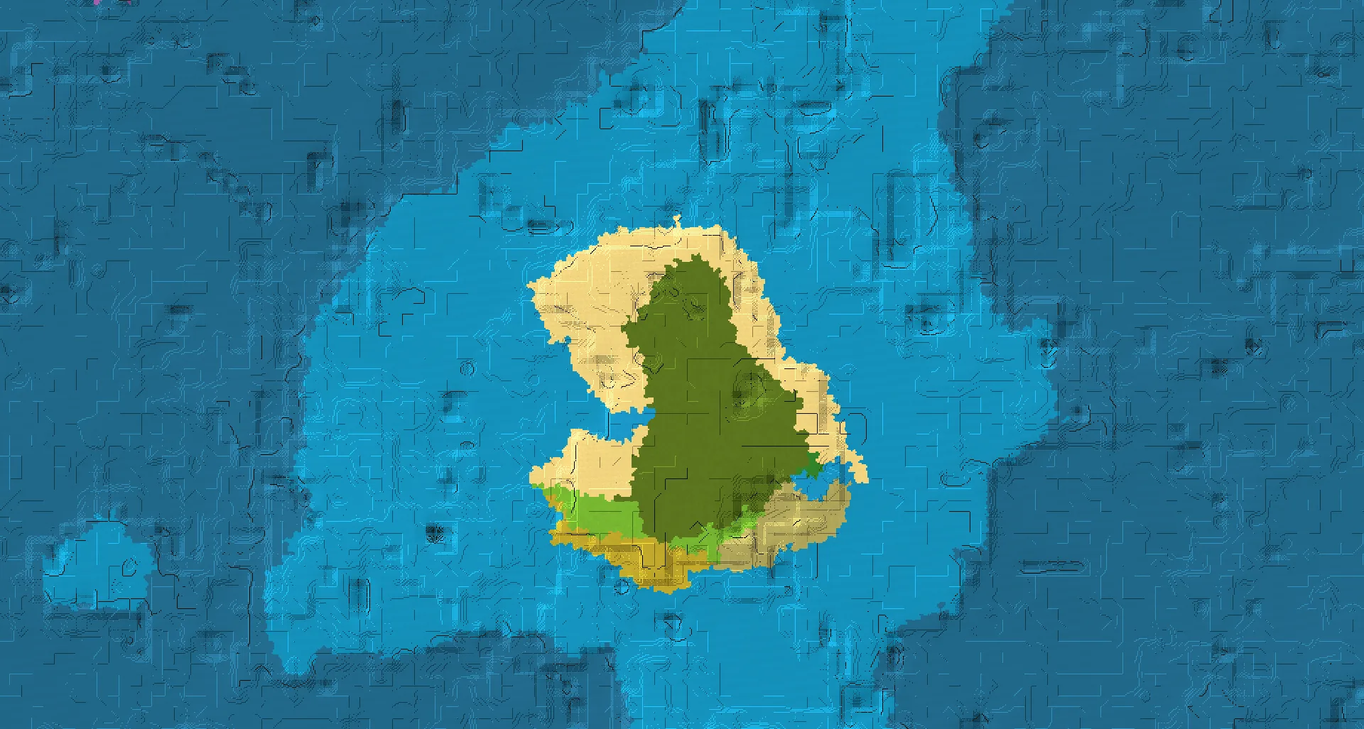 Seed map — Mangrove swamp island