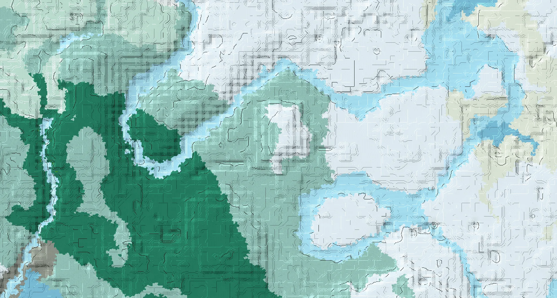 Seed map — Mineshaft Northeast of a Snowy Taiga Start