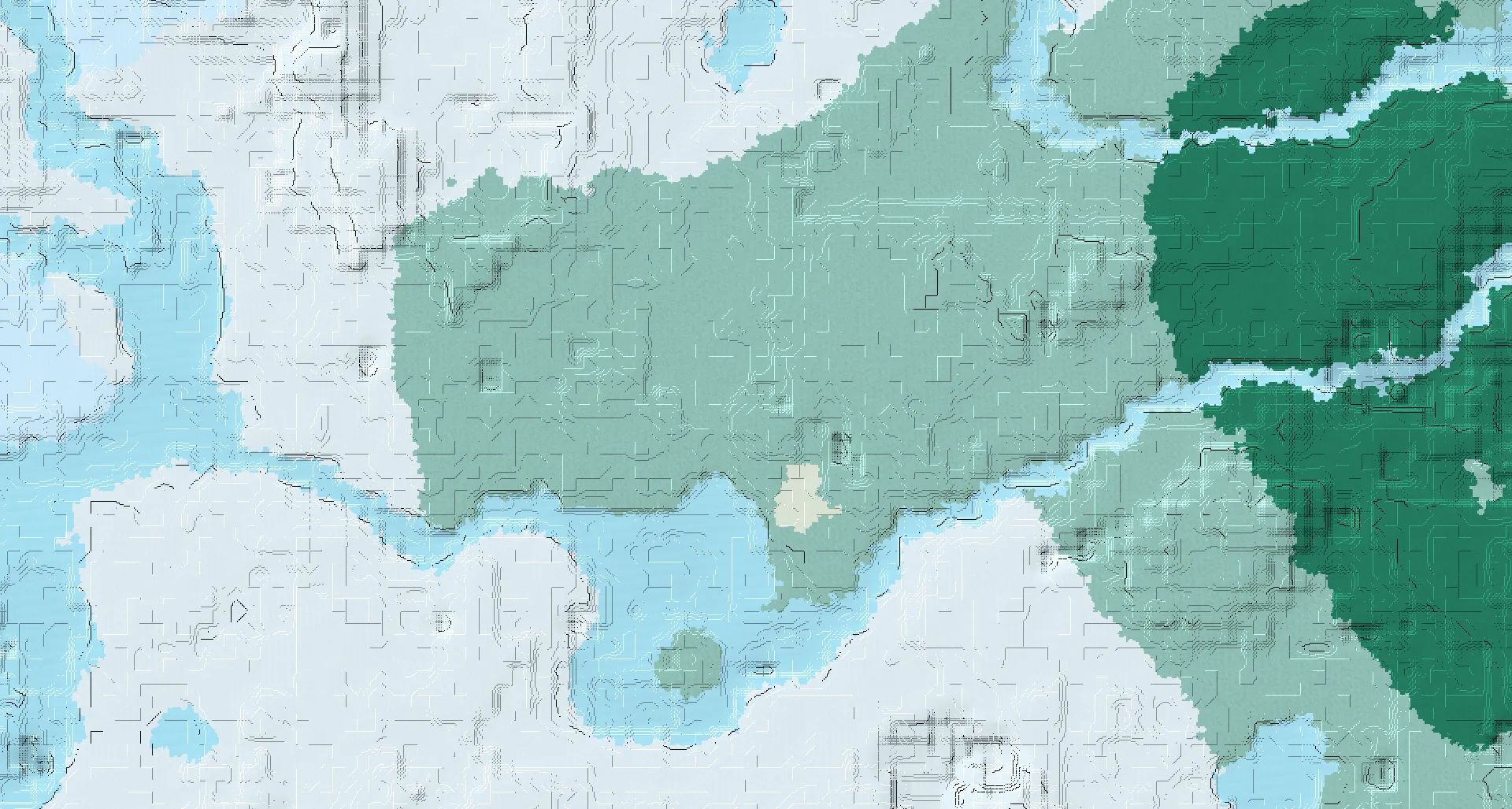 Seed map — Igloo Southeast of the Ice Spikes Start