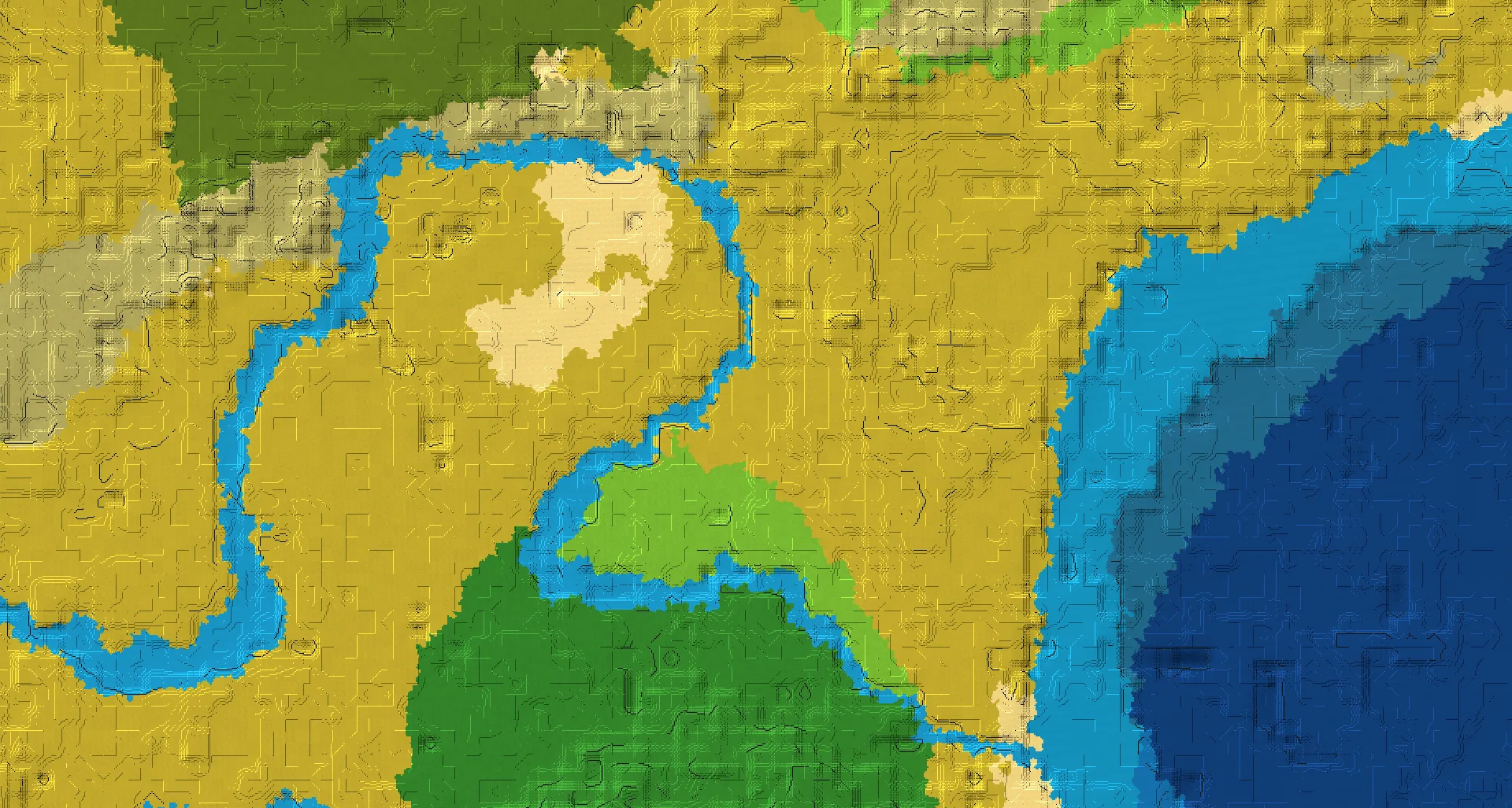 Seed map — Village South of the Windswept Savanna Start