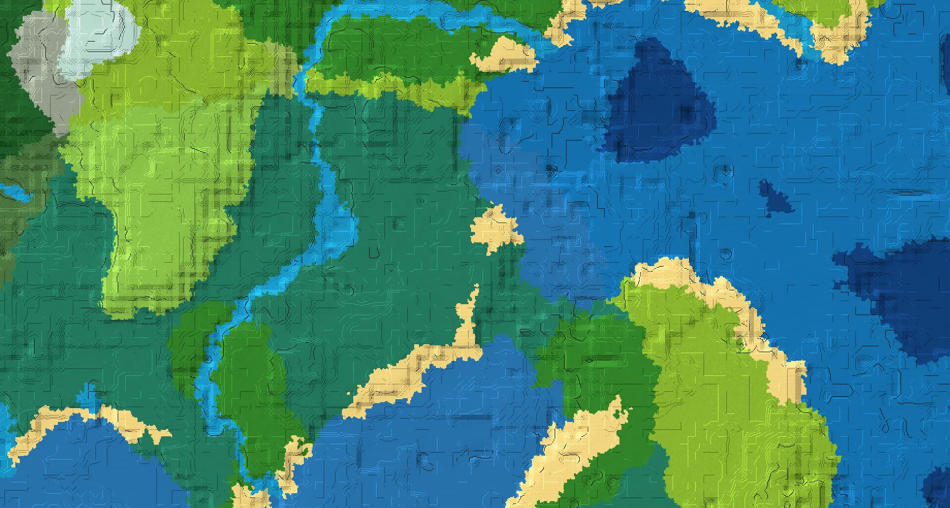 Seed map — Taiga Start with Ruined Portal