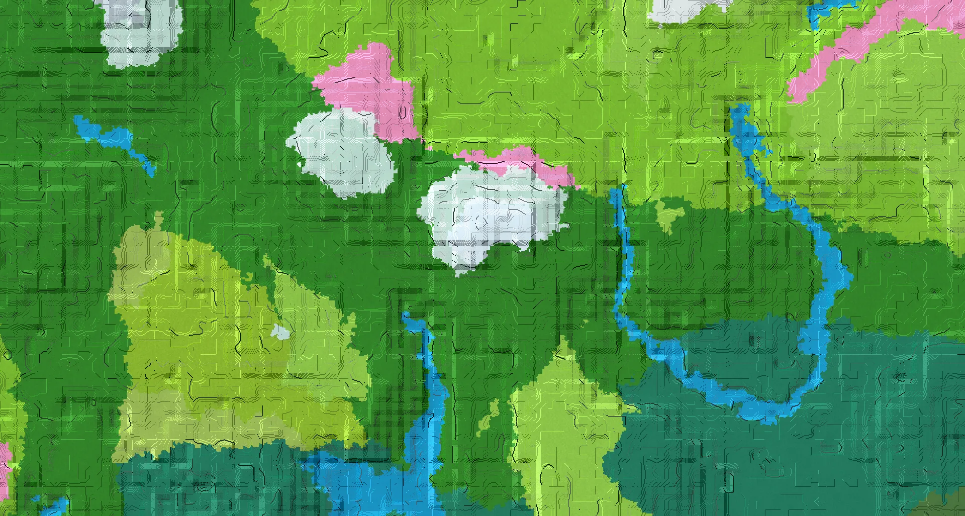 Seed map — Frozen Peaks Northeast of a Forest Start