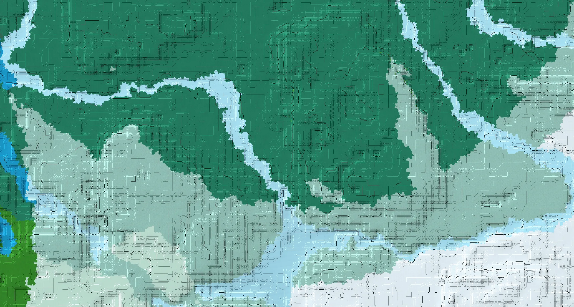 Seed map — Pillager Outpost North of a Snowy Plains Start