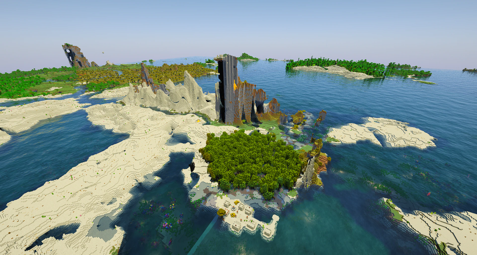 1 house desert village sky pillar spawn