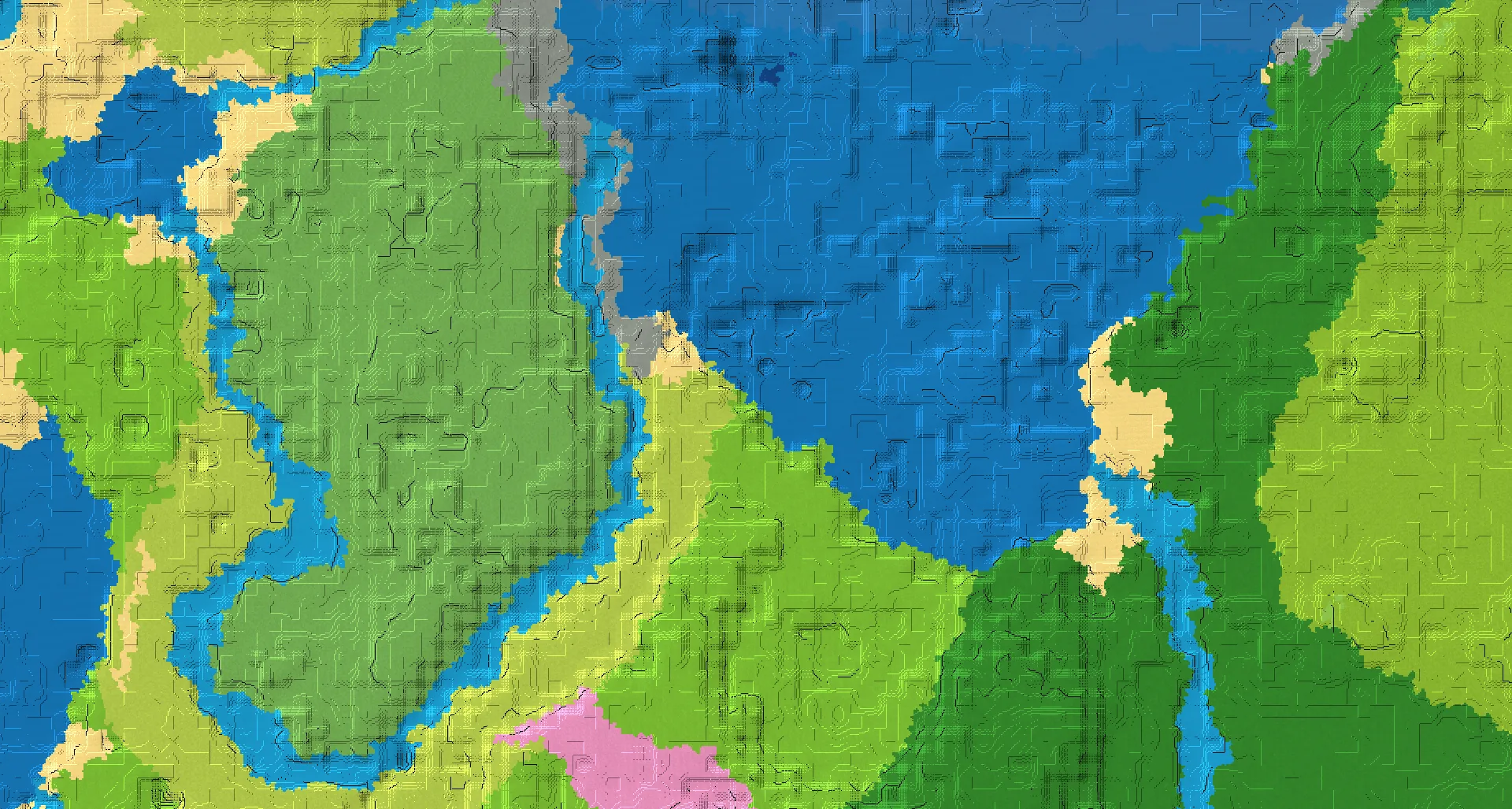 Seed map — Ocean North of a Plains Start
