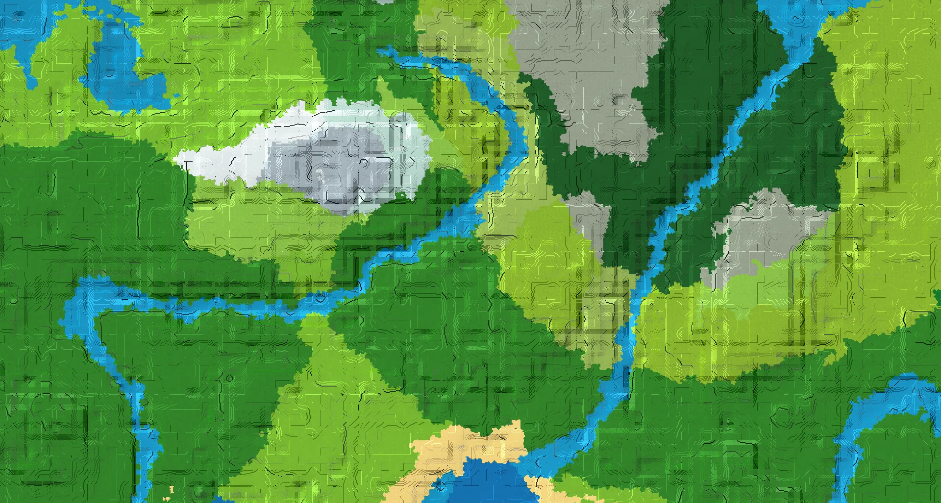 Seed map — Forest Start with Village