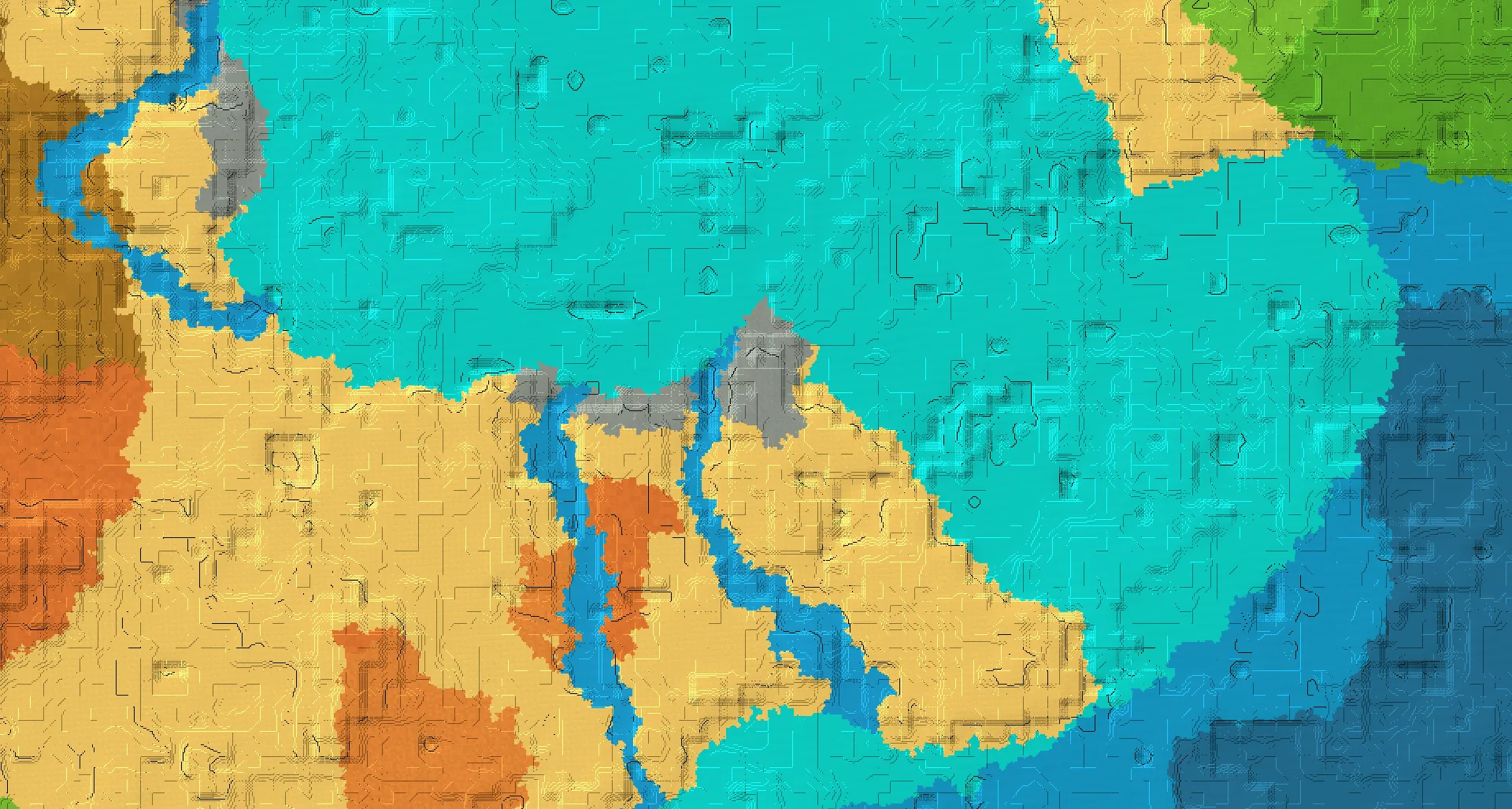 Seed map — Stony Shore North of a Desert Start