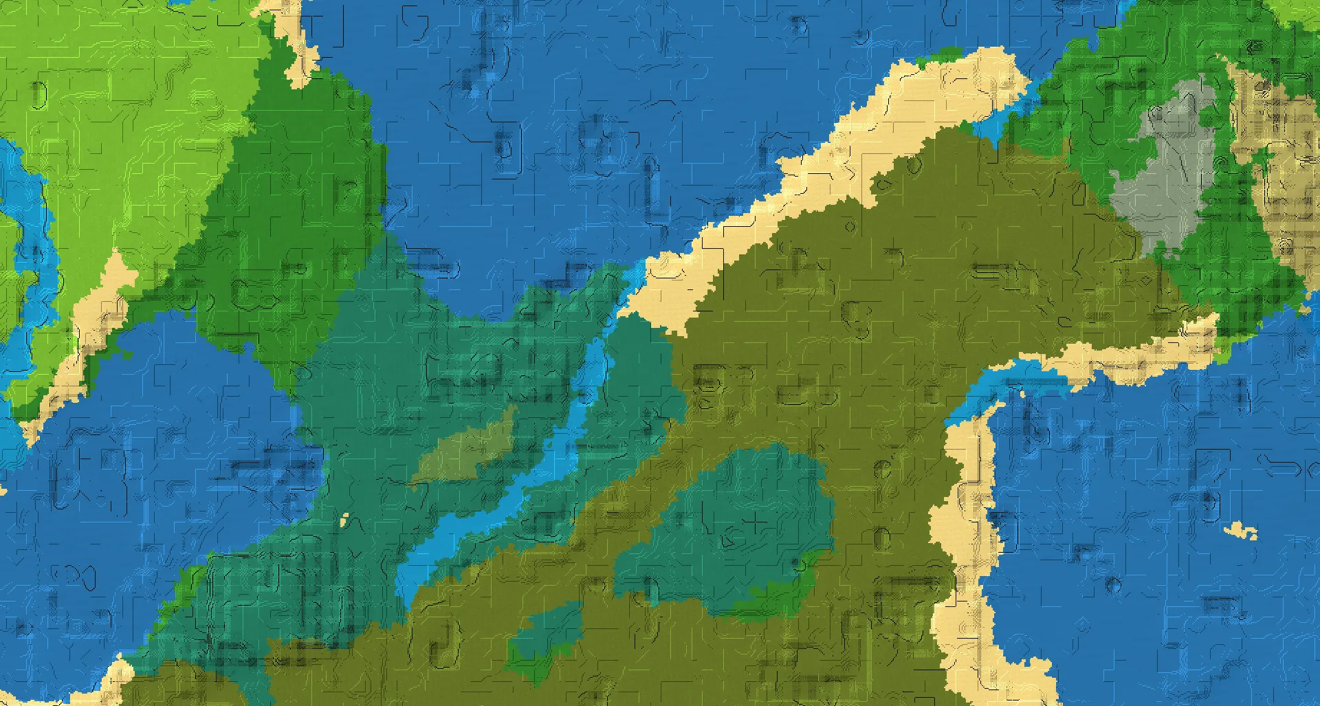 Seed map — Swamp At the same X/Z position as a Taiga Start