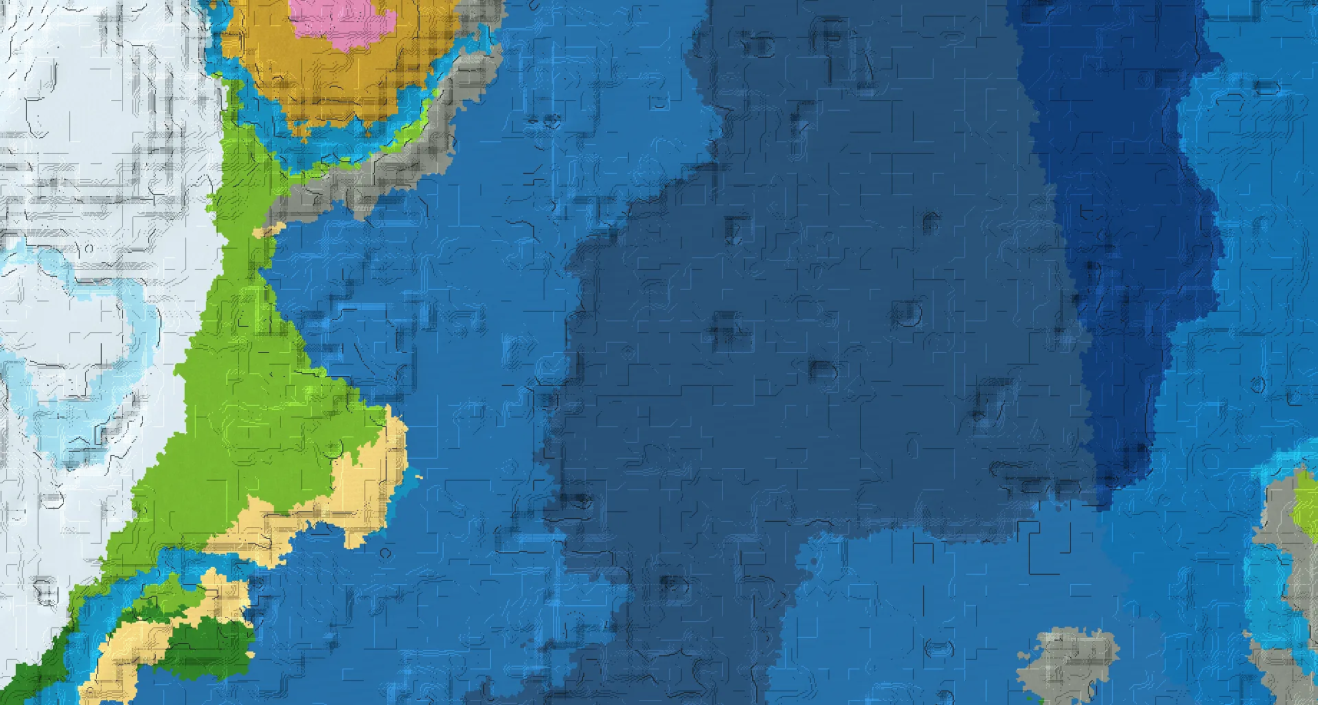 Seed map — Ruined Portal East of a Plains Start