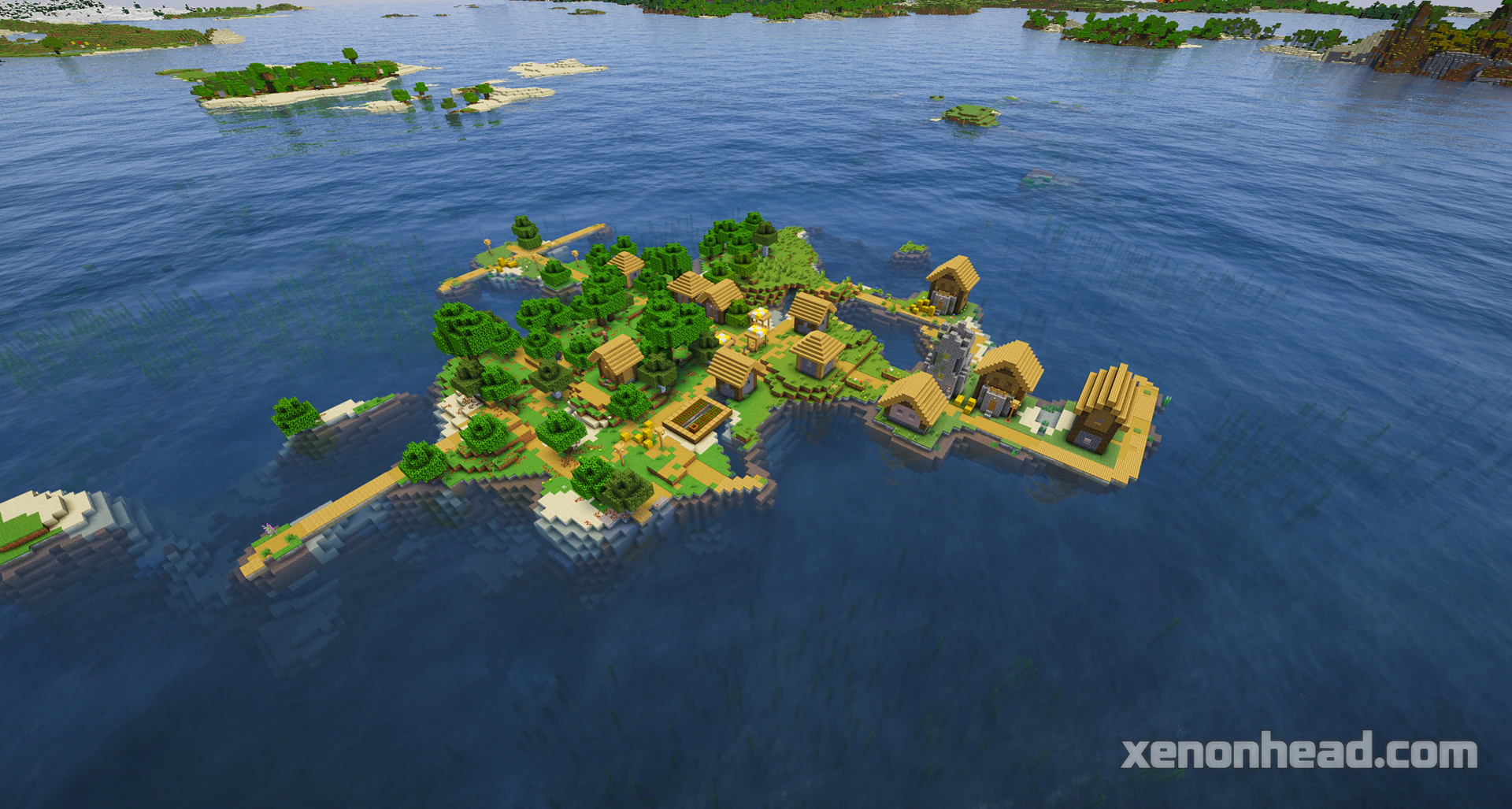 Ocean survival island village