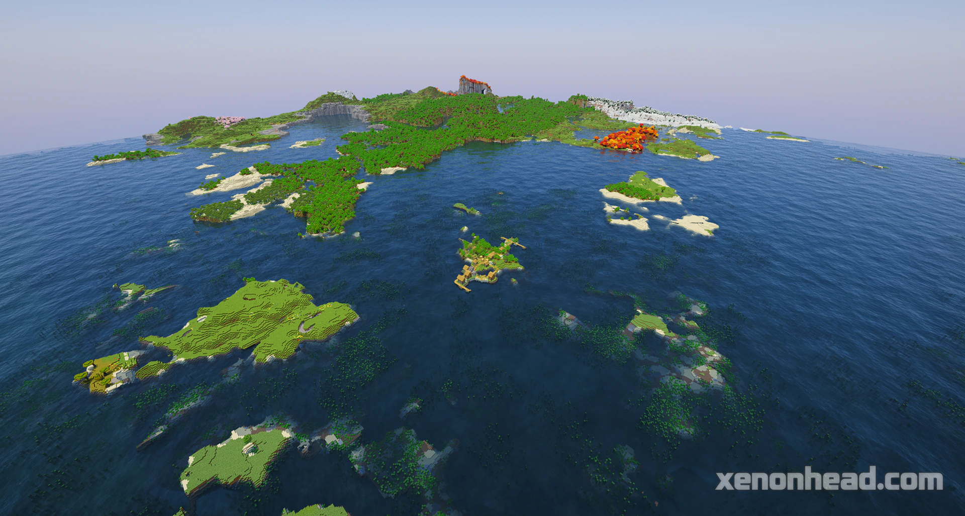 Ocean survival island village
