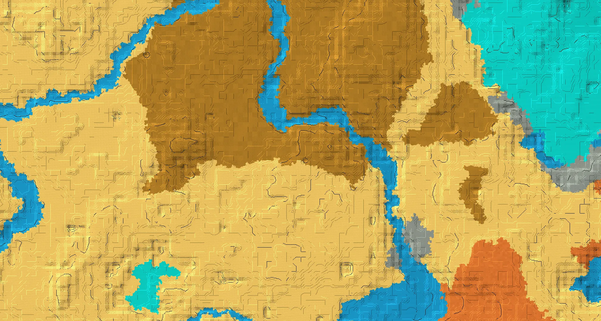 Seed map — Lush Caves North of a Desert Start