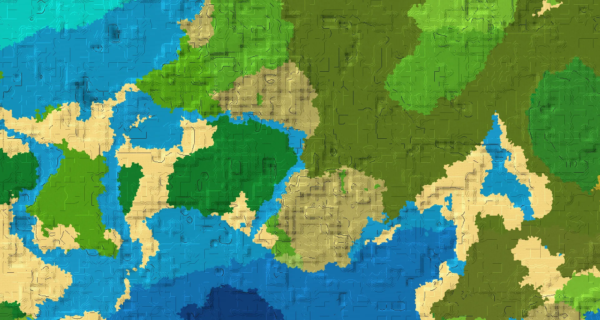 Seed map — Mangrove Swamp North of a Windswept Savanna Start