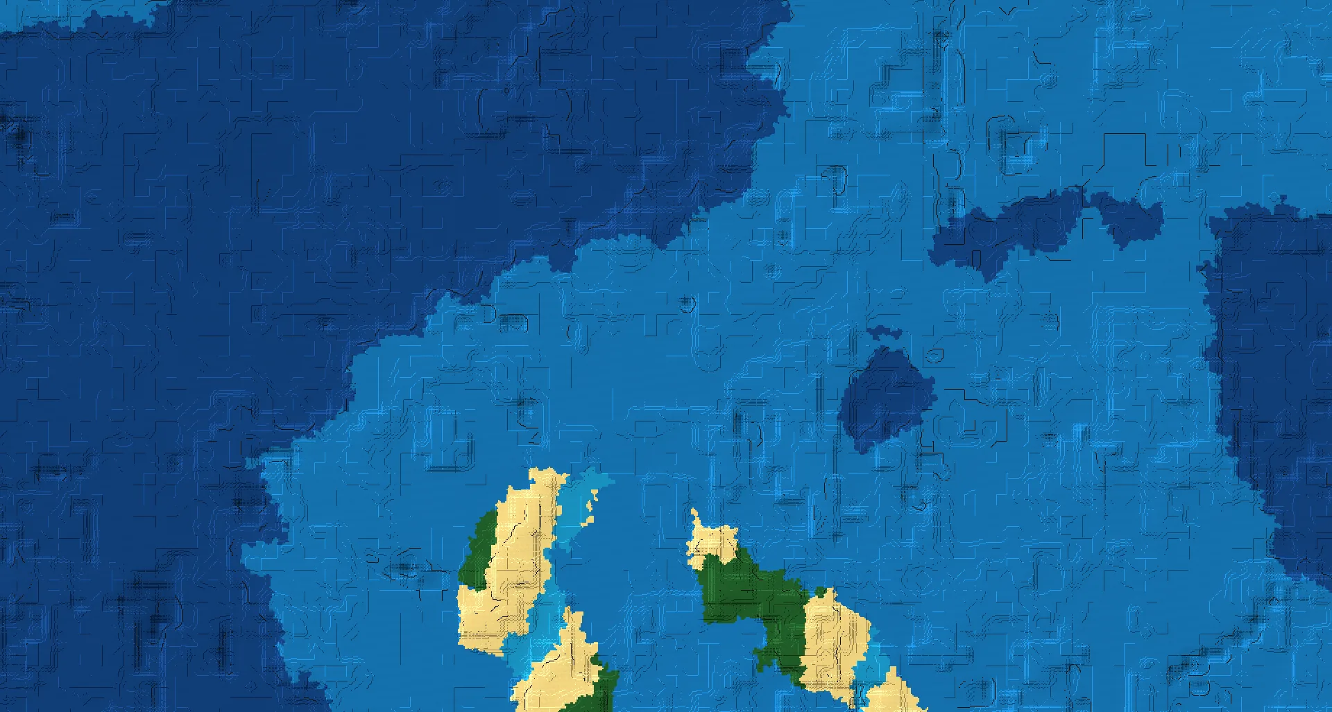Seed map — Dark Forest Ocean Start with a Shipwreck with Ruined Portal