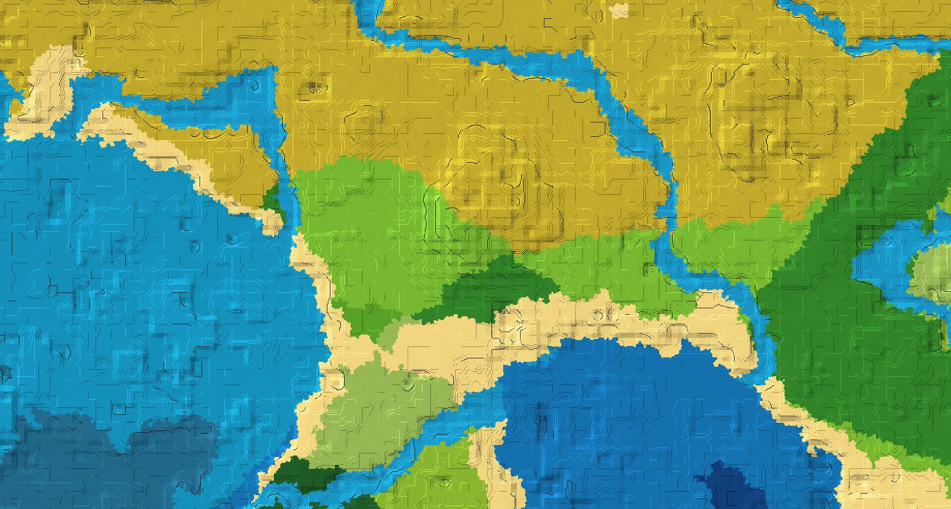 Seed map — 2 Villages near a Savanna Start at 32, 112