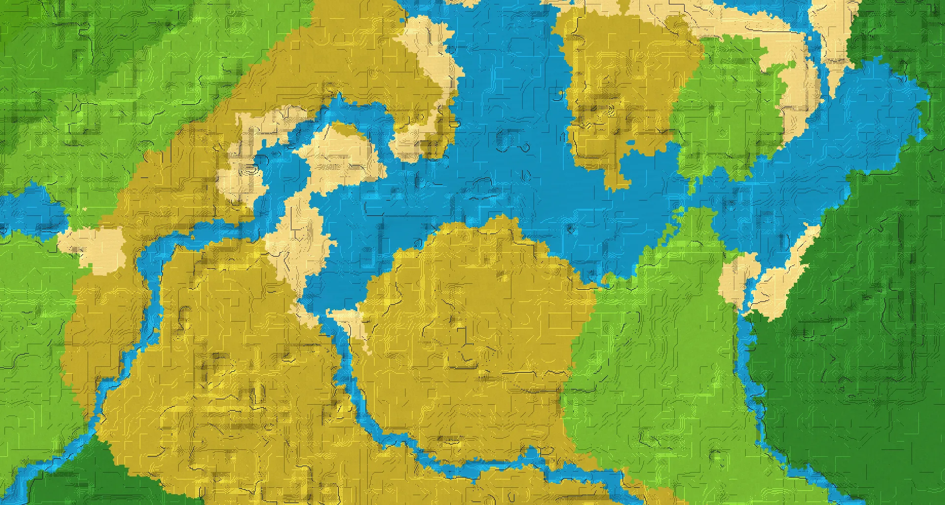 Seed map — Savanna Start with Trial Chambers with Woodland Mansion