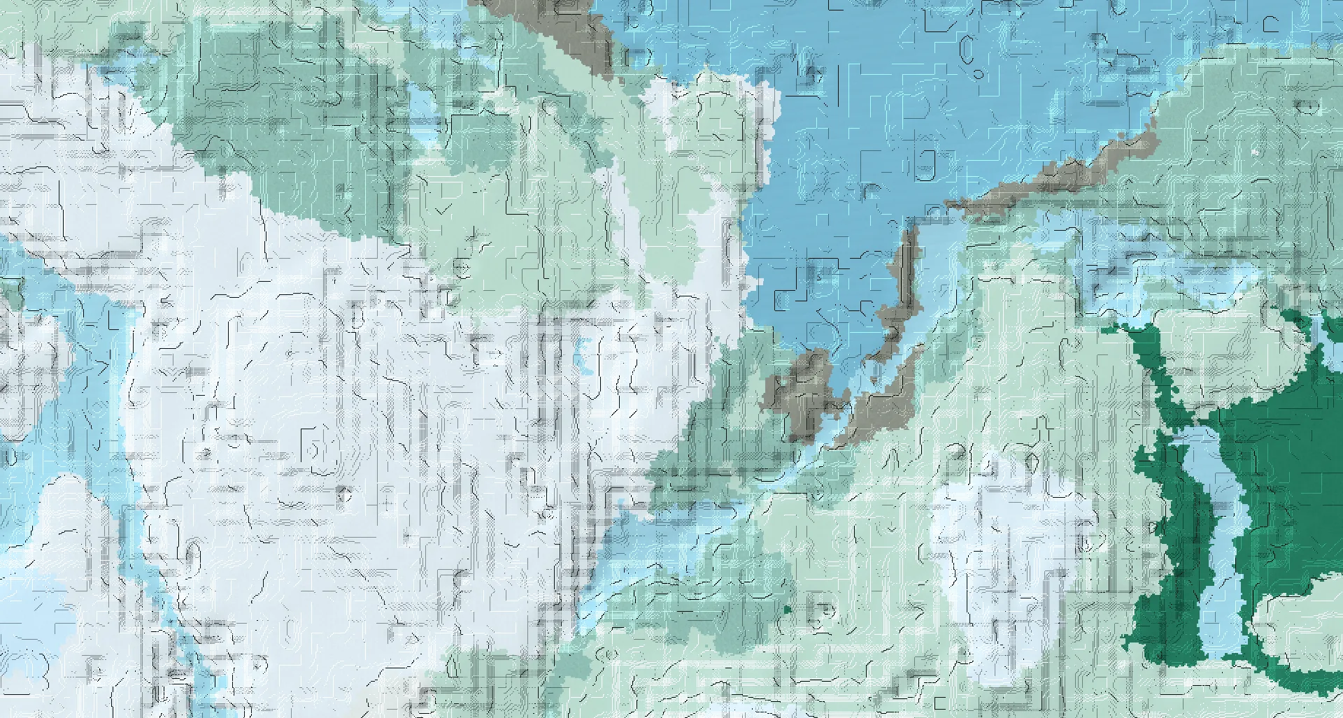 Seed map — Deep Dark South of a Snowy Plains Start