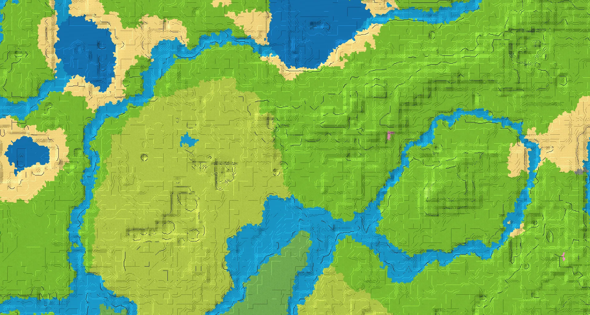 Seed map — Village East of the Sunflower Plains Start