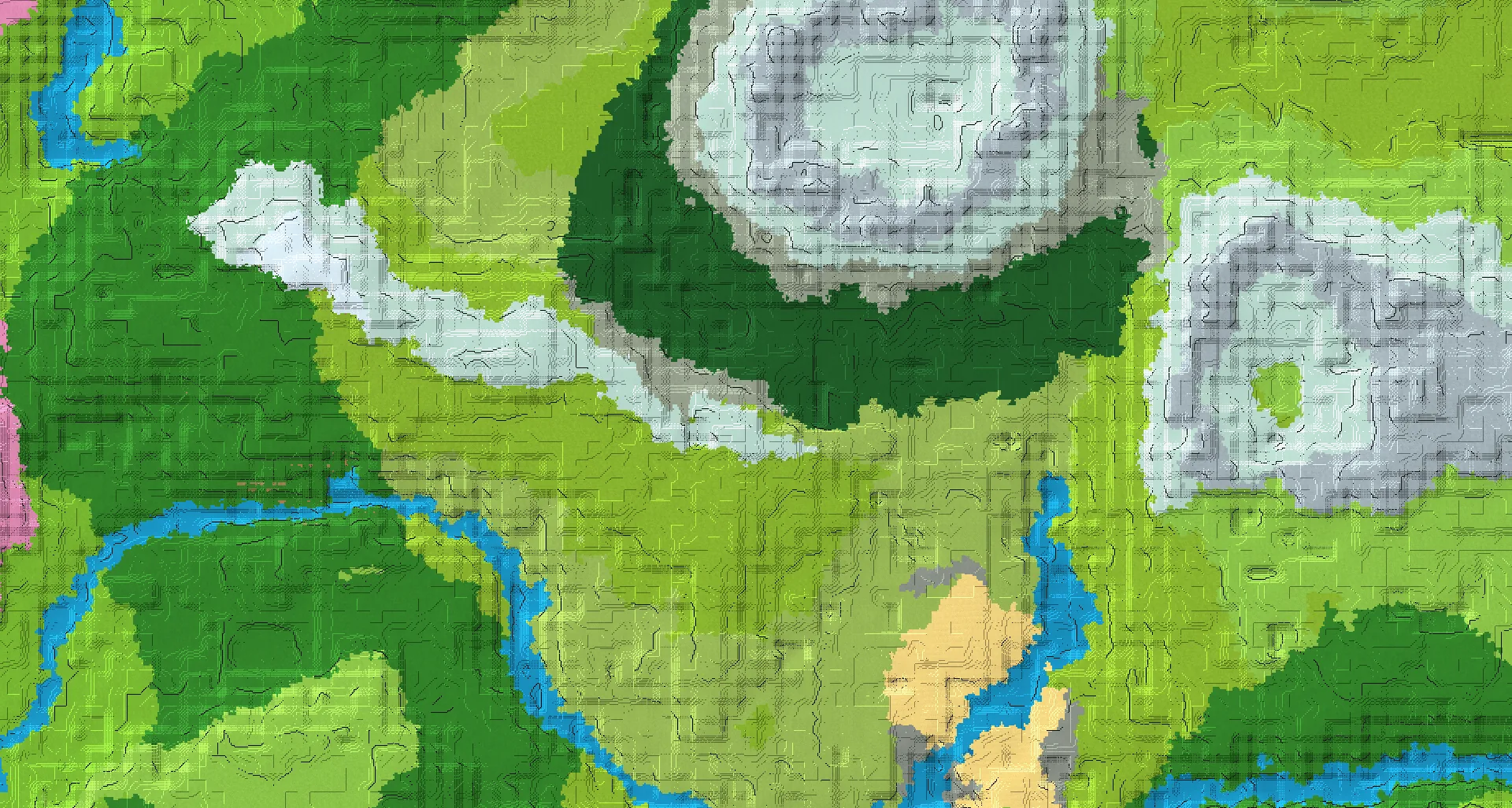 Seed map — Pale Garden Northeast of a Old Growth Birch Forest Start with Ruined Portal