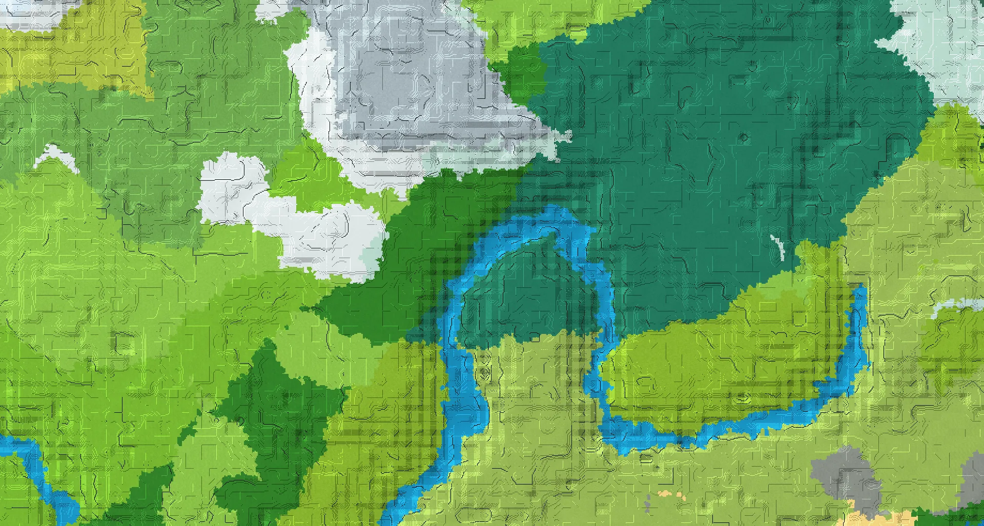 Seed map — Trail Ruins Southeast of a Jagged Peaks Start