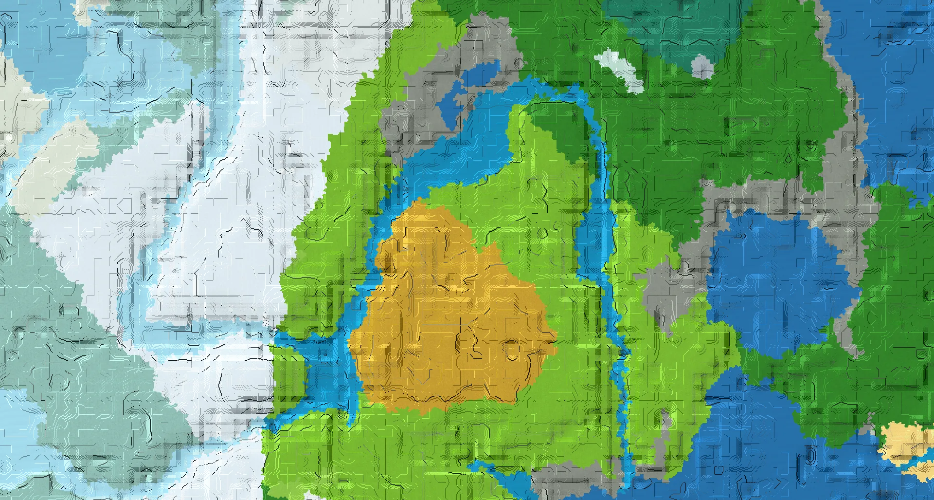 Seed map — Dappled Forest Southwest of a Plains Start at -120, 56