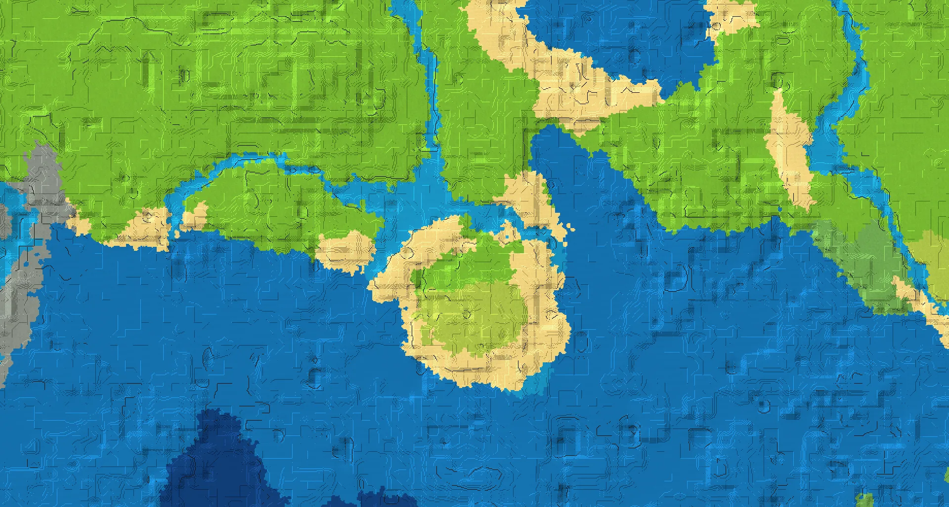Seed map — Plains Start with Village at -160, -176