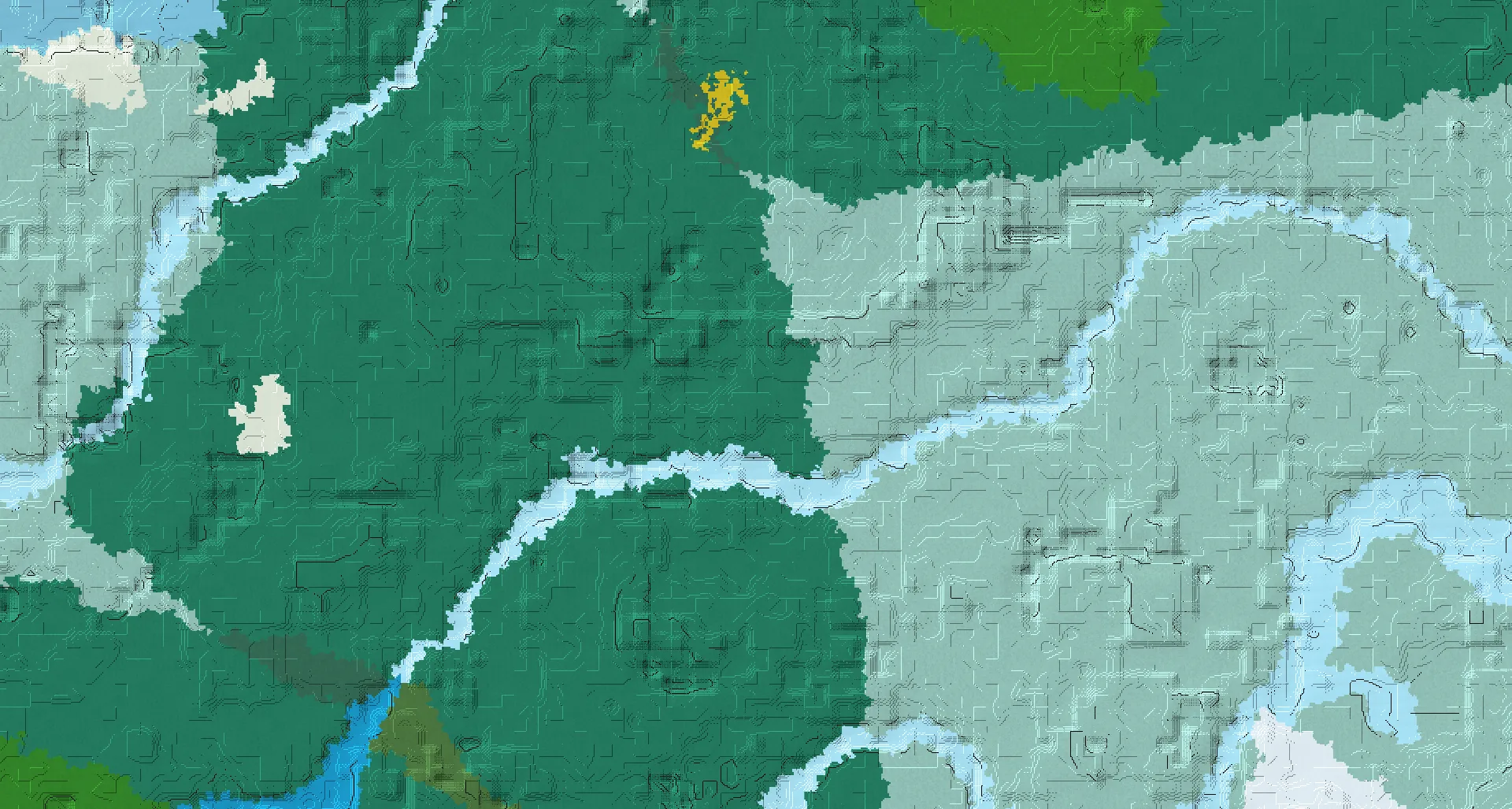 Seed map — 3 Villages near a Snowy Taiga Start