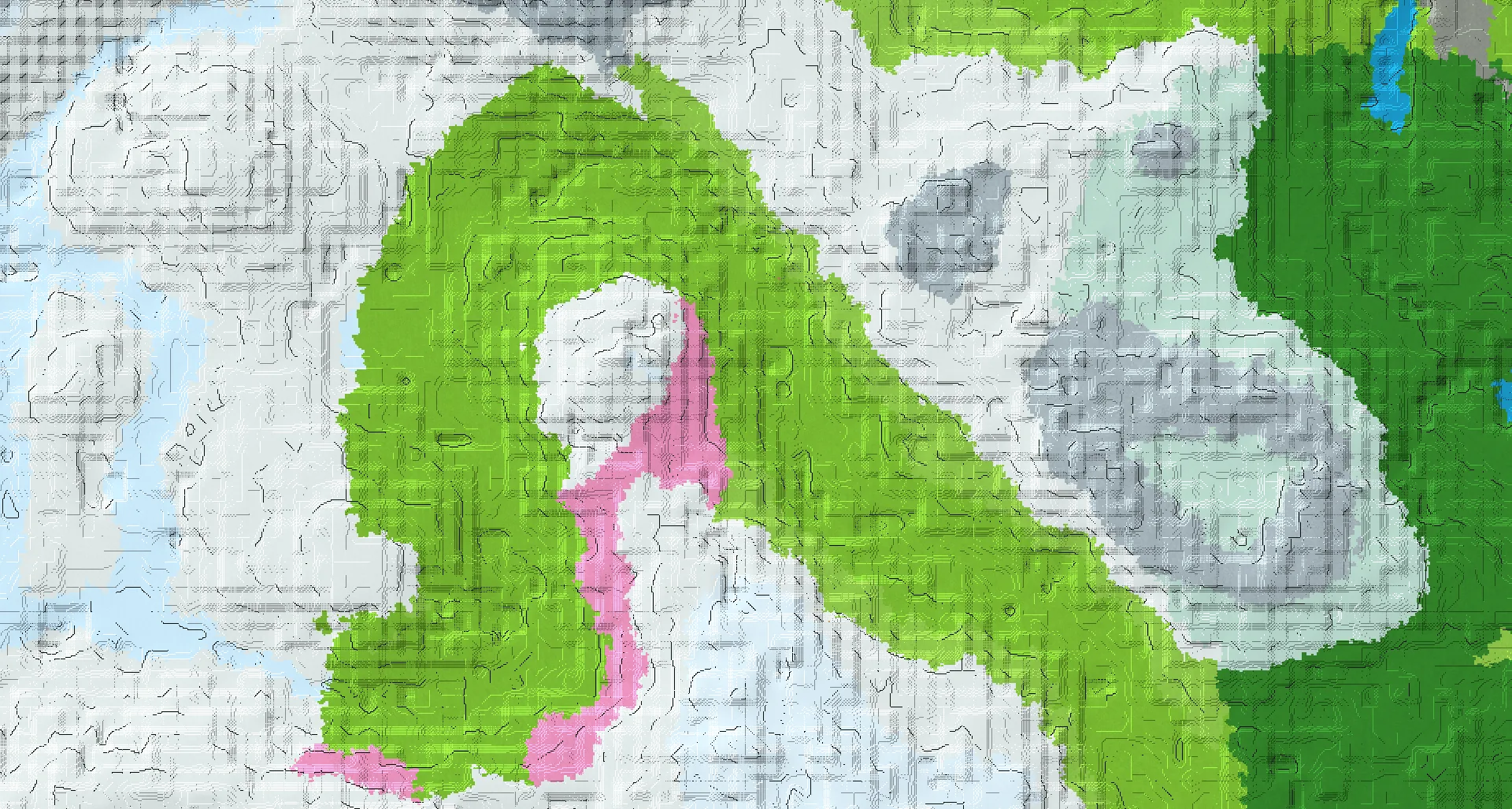 Seed map — Plains Start and an Ancient City Route with Pillager Outpost