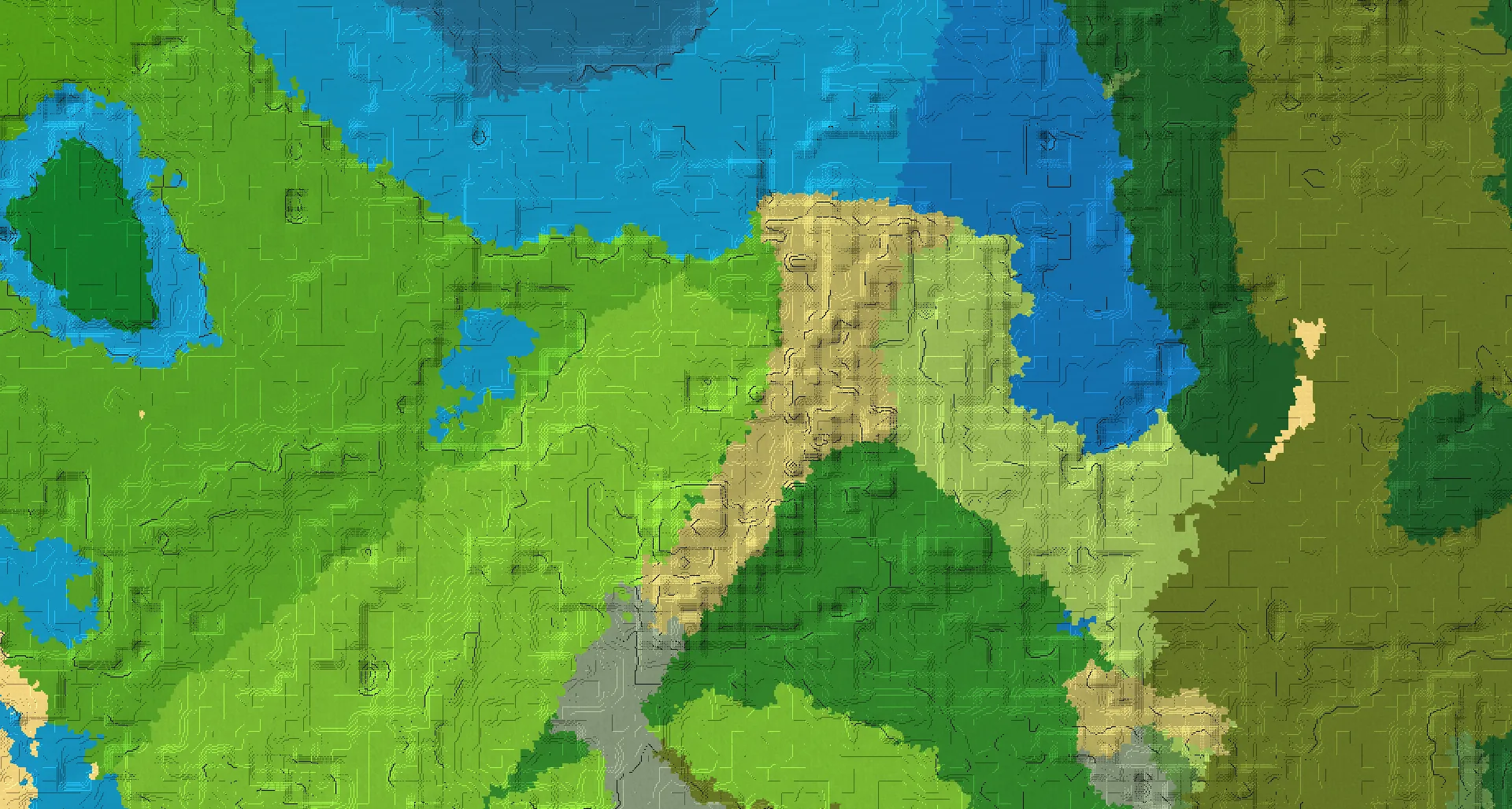 Seed map — Village South of the Sparse Jungle Start
