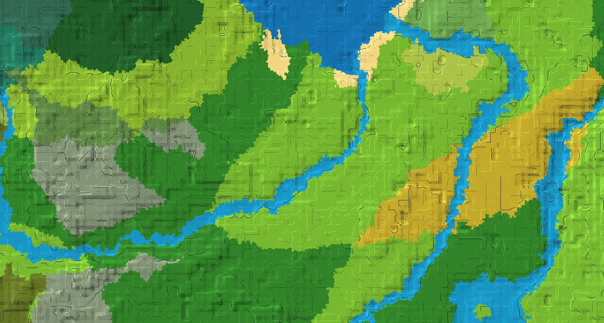 Seed map — Village East of the Windswept Hills Start