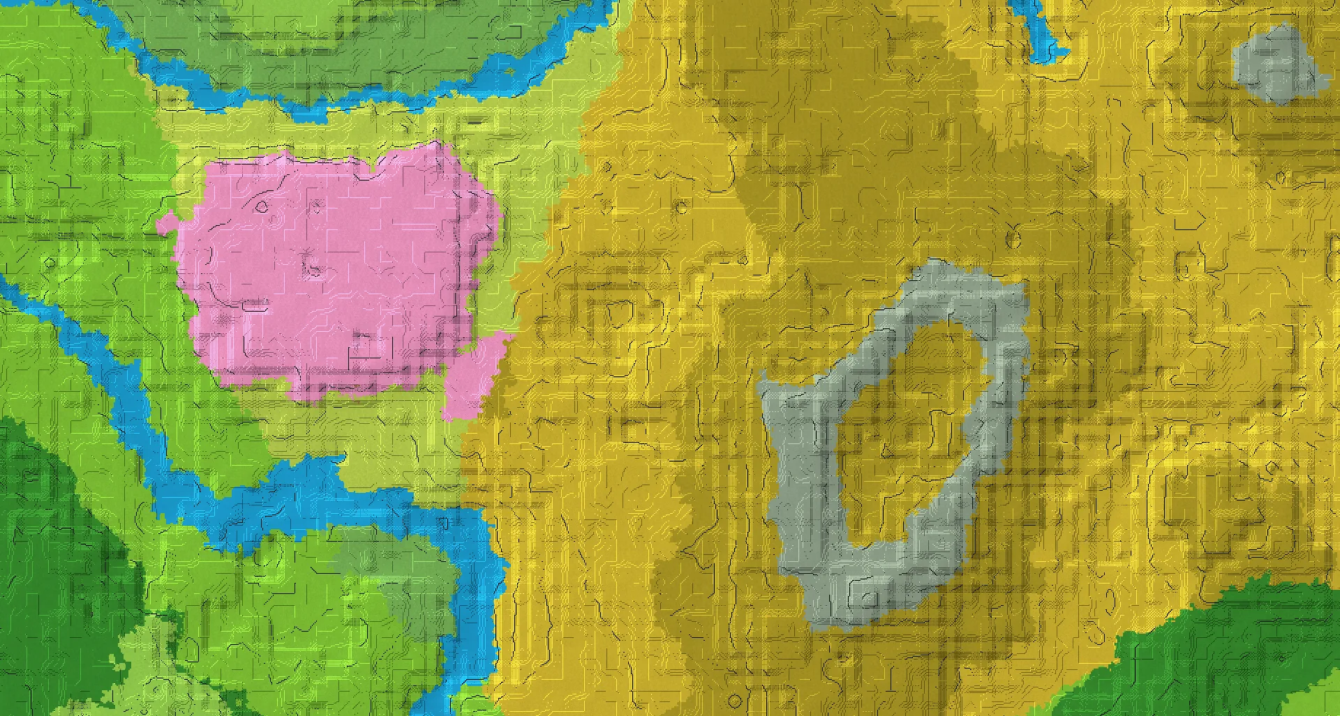 Seed map — Mineshaft North of a Dripstone Caves Start