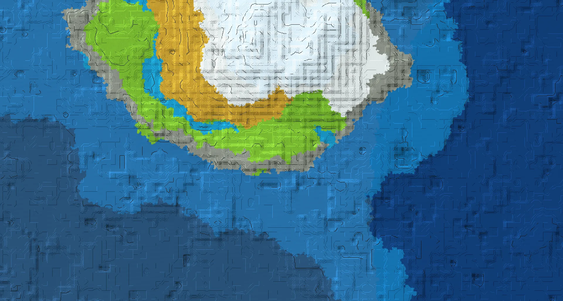 Seed map — The Autumn Mountain Island