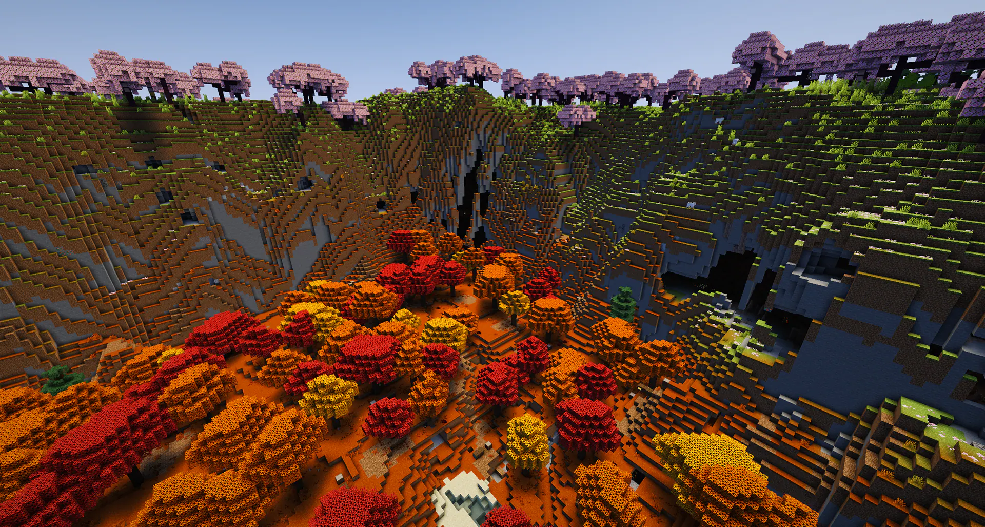 Cherry blossom crater spawn