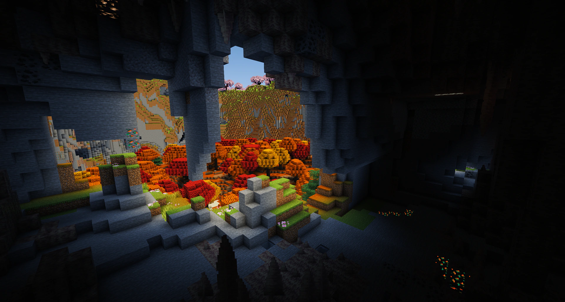 Cherry blossom crater spawn
