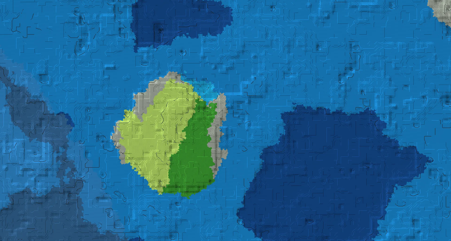Seed map — Ocean-focused Start in Forest at -224, -320
